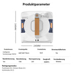 Robot nettoyeur de vitres Dual Spray - Avec double réservoir de 110 ml - Aspirateur intelligent pour intérieur et extérieur - Pour fenêtre de grande hauteur - Nouveau mode de nettoyage humide