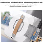 Robot nettoyeur de vitres Dual Spray - Avec double réservoir de 110 ml - Aspirateur intelligent pour intérieur et extérieur - Pour fenêtre de grande hauteur - Nouveau mode de nettoyage humide