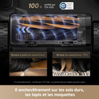 DREAME L40s Pro Ultra Robot Aspirateur, 19 000 Pa, Brosse Double HyperStream, Franchit 4 cm, Brosse latérale extensible et relevable, Nettoyage à la serpillière à l'eau chaude à 75°C,Auto-nettoyant3.0